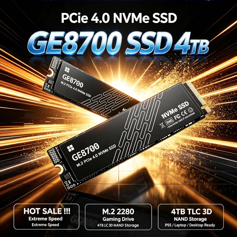 M.2 Nvme 4Tb Pcie 4.0 Ssd - 2026 Gaming SSD 500GB 1TB 2TB
