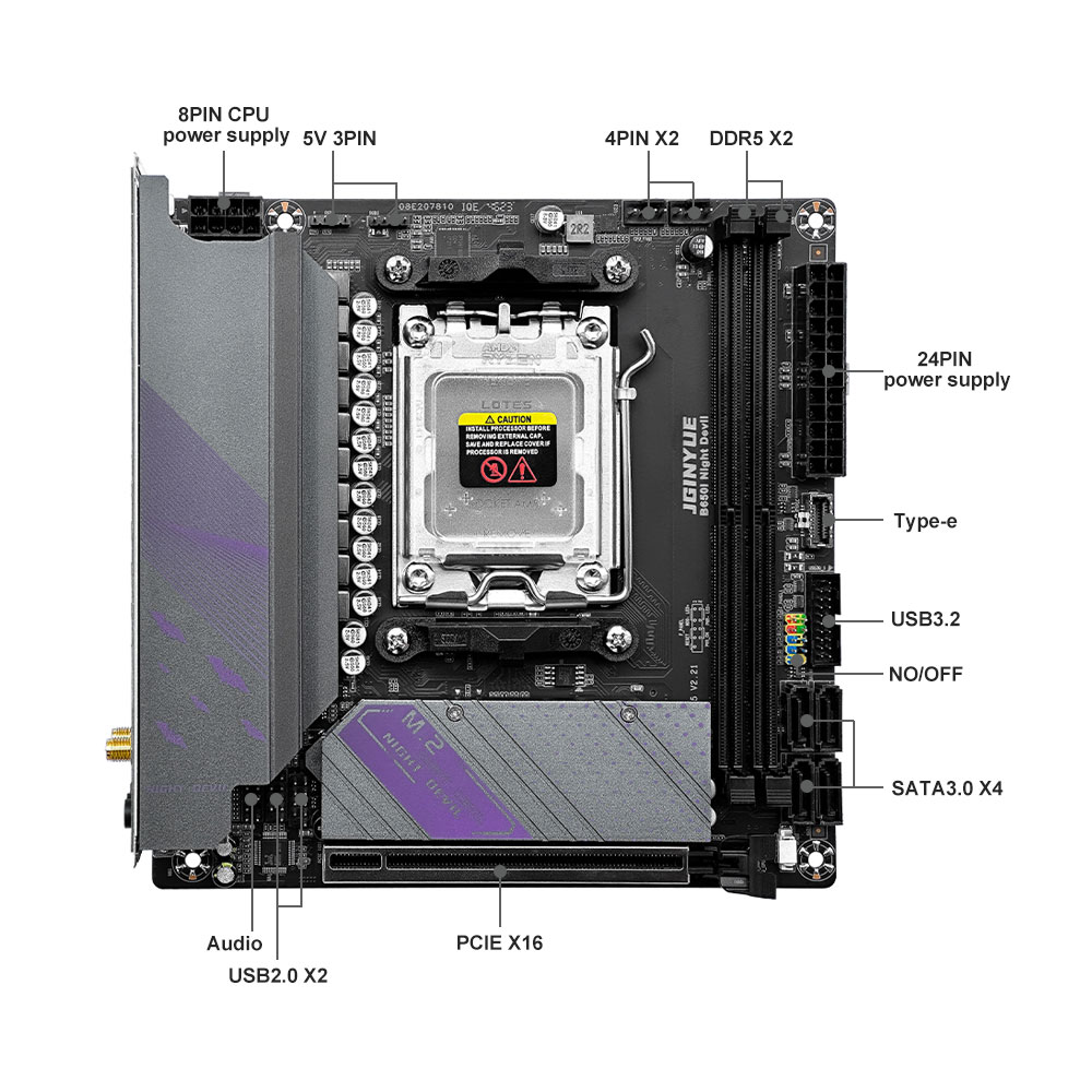 JGINYUE B650 ITX Motherboard D - B650 Itx Motherboard Wifi review and price