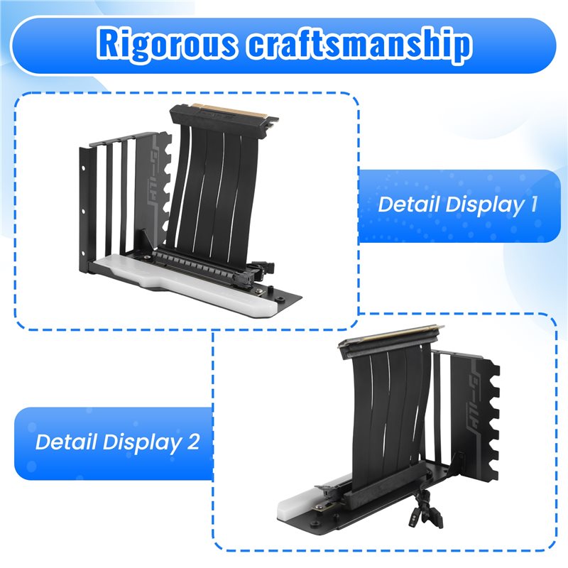 Vertical GPU Mounting Bracket  - Pcie 4.0 X16 Riser Cable 90 Degree review and price