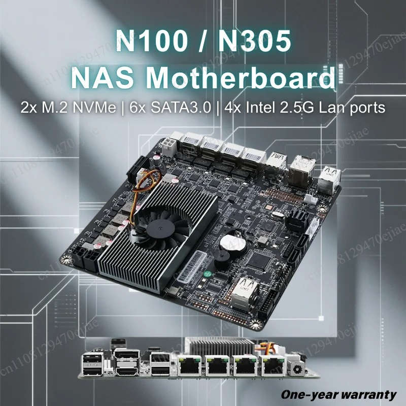 N100 6-Bay NAS Motherboard Min - Nas Motherboard N100 6 Sata review and price