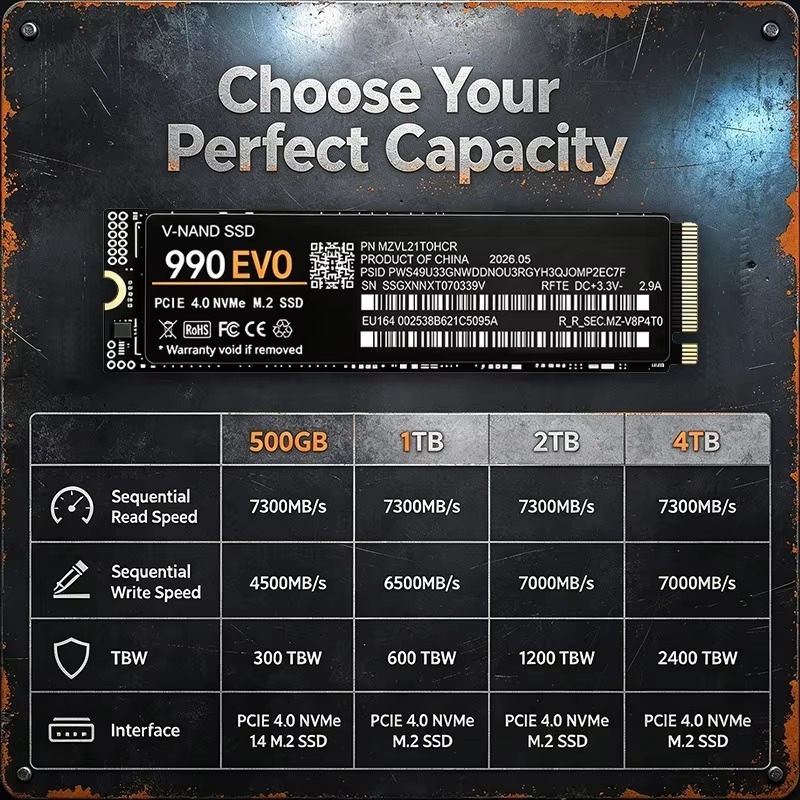 990 EVO M.2 2280 NVMe PCIe 4.0 - M.2 Nvme 4Tb Pcie 4.0 Ssd review and price