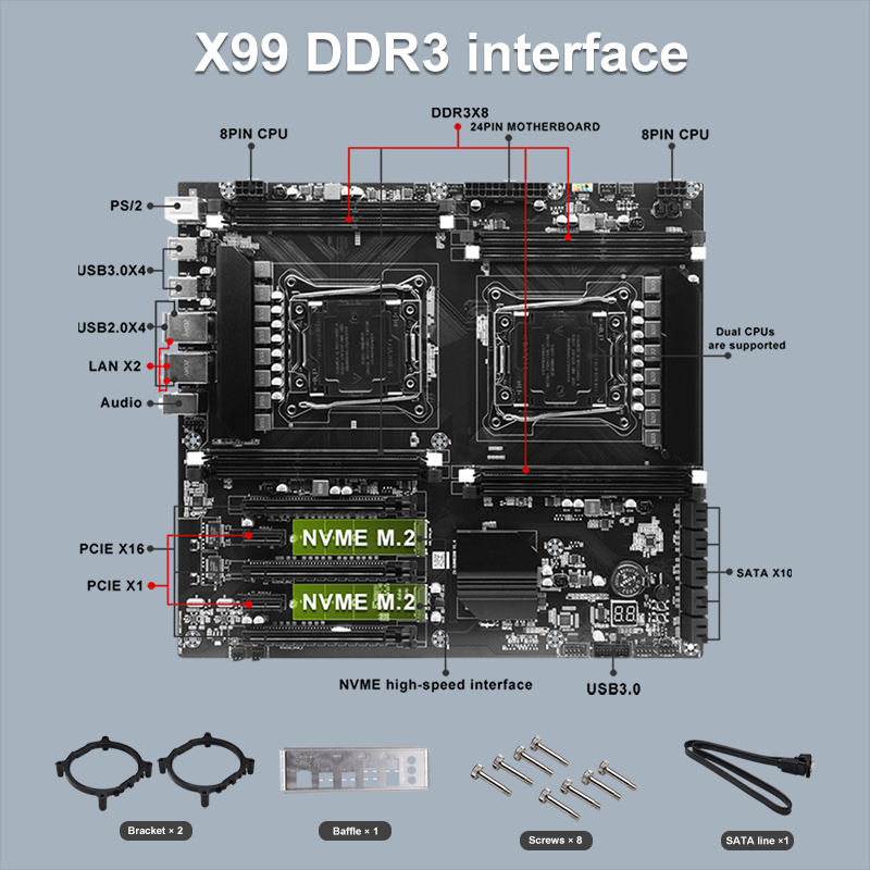 X99 Dual-socket Cpu Motherboar - X99 Dual Cpu Motherboard Combo review and price